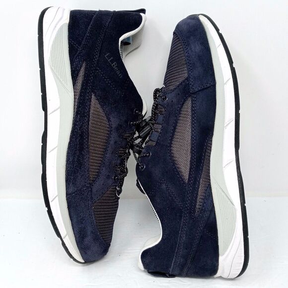 *READ* LL Bean Men's Blue Suede Mesh Breathable Comfort Walking Sneakers Size 11 - Picture 7 of 10
